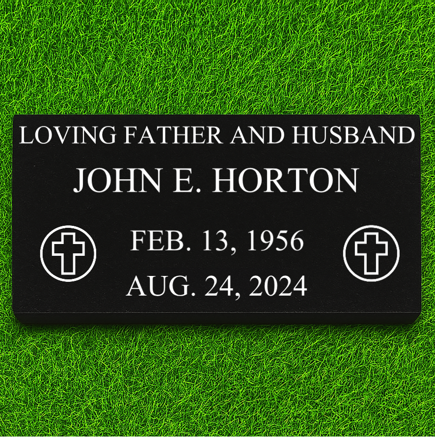 Black 20"x10"x3" Flat Marker