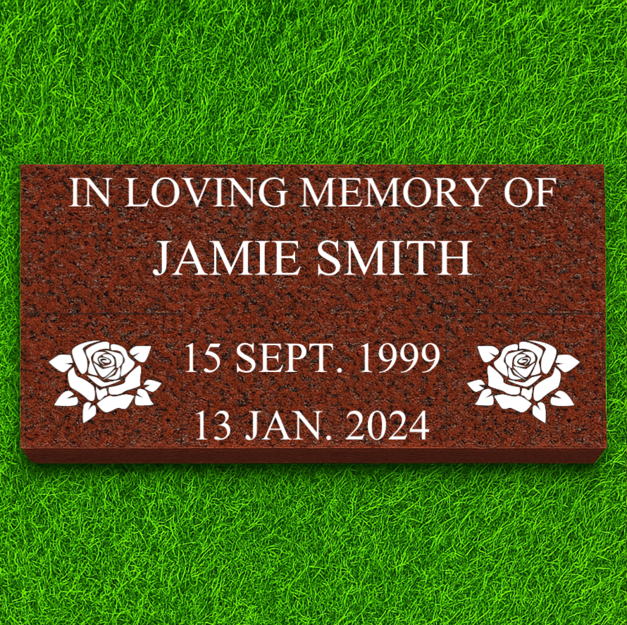 India Red 20"x10"x3" Flat Marker