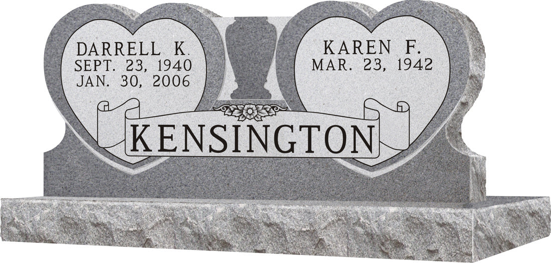 SD201 Model Double Heart Shaped Memorial – Request a Quote