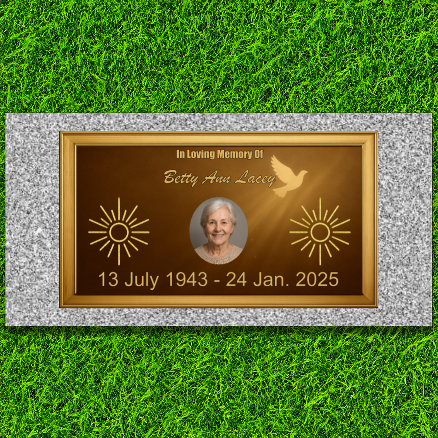 🕊️ Vibrant Bronze Memorial Series