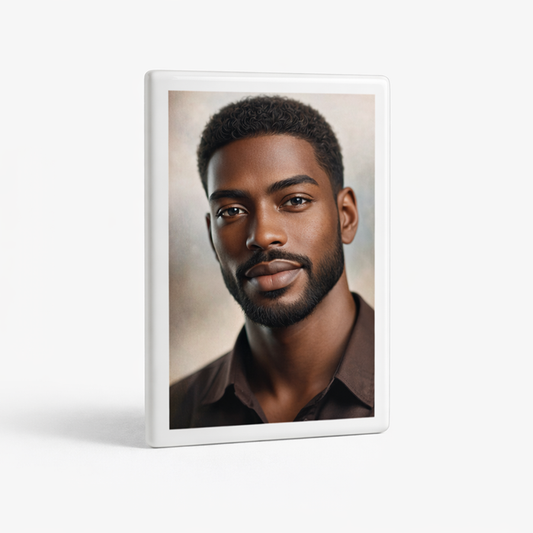 🧱 Rectangle Ceramic Photo – Custom Porcelain Memorial
